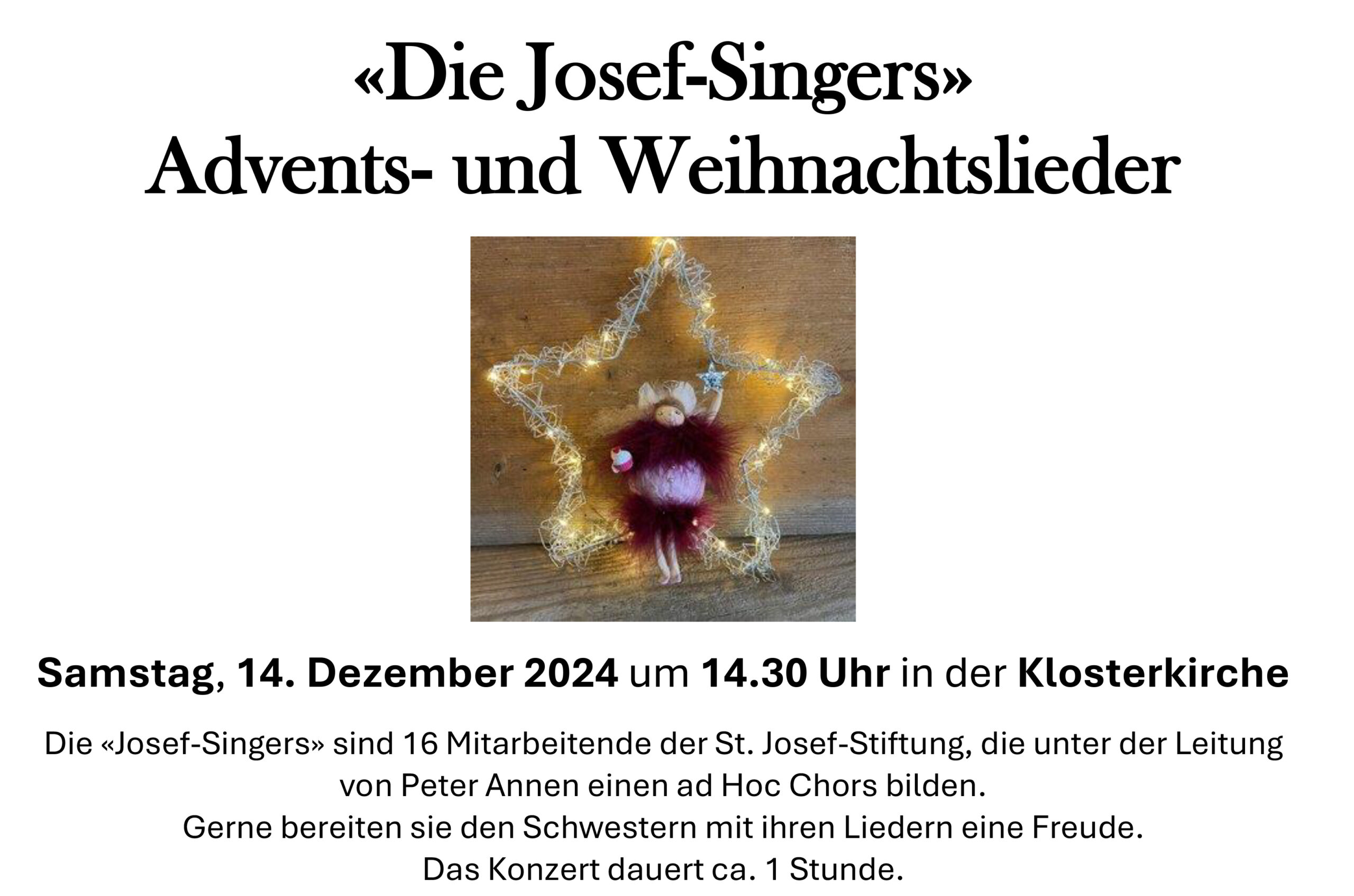 2024-12-14 Josefs Singers Plakat